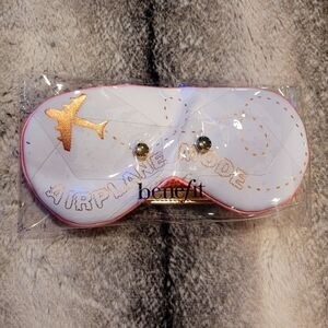 NWOT Benefit Cosmetics eyemask & luggage tag